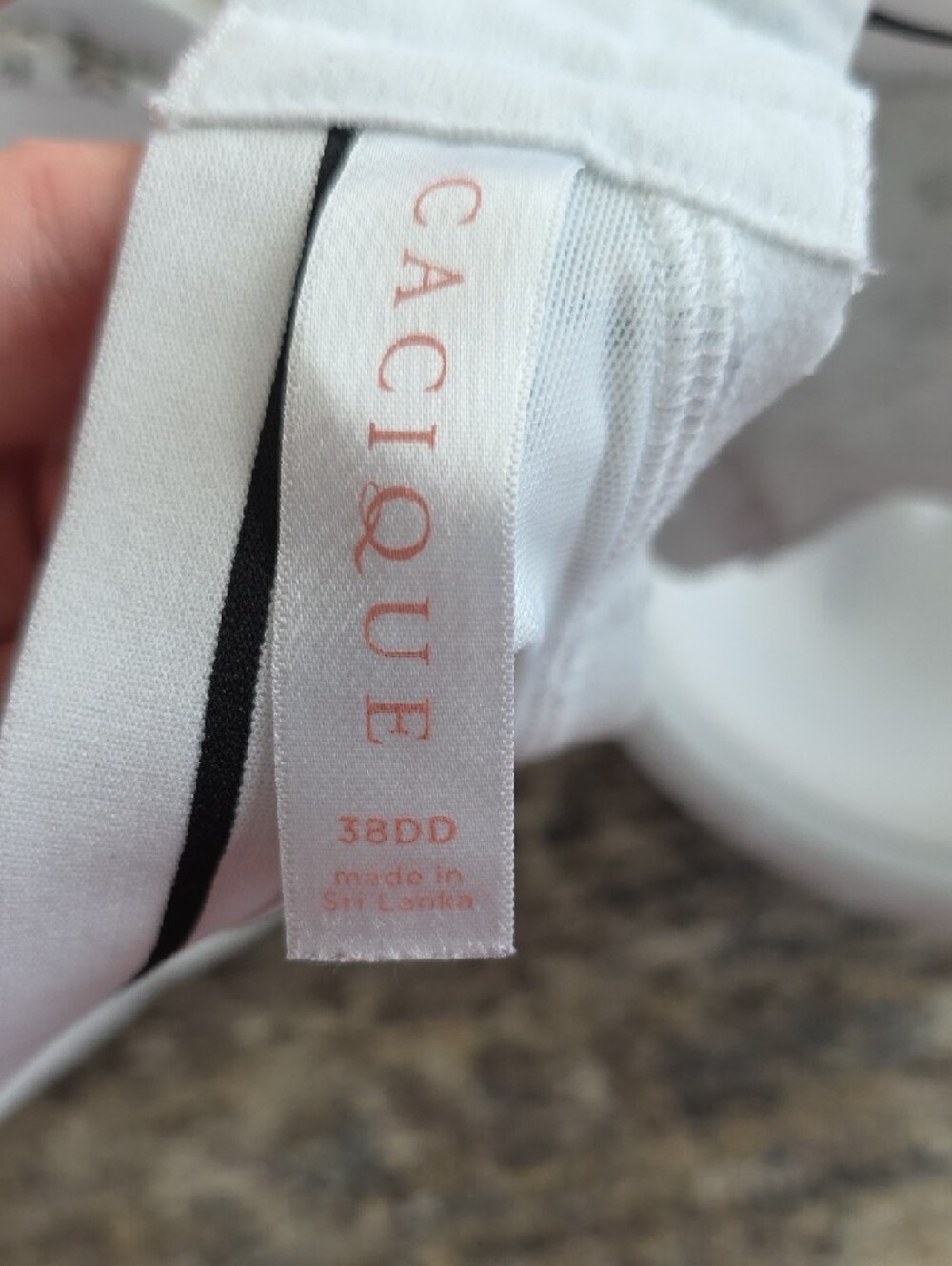 Cacique White Leopard Print T-Shirt Bra 38DD - Picture 3 of 4
